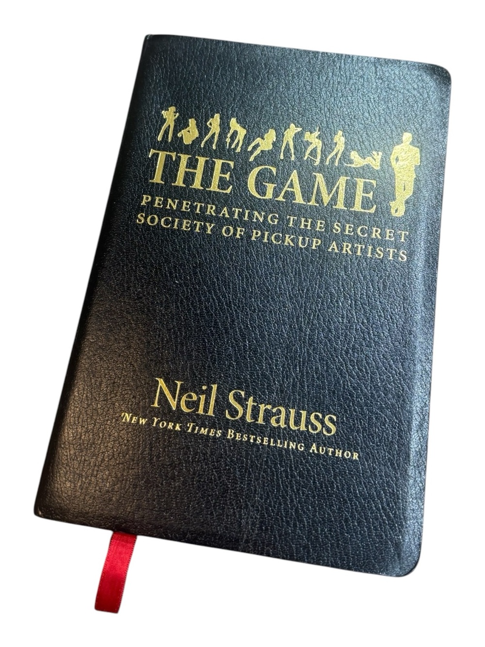 The Game by Neil Strauss Black Hardcover Book with Gold Foil